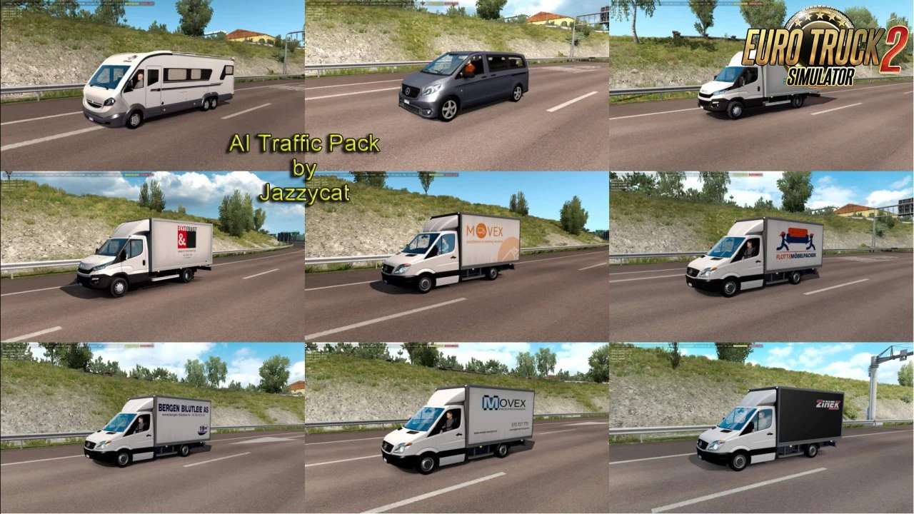 AI Traffic Pack v17.8 by Jazzycat (1.44.x) for ETS2