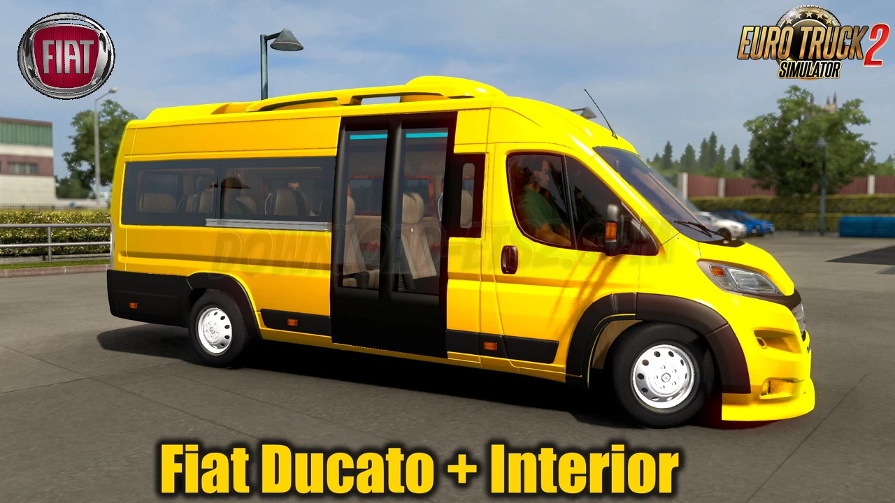 Fiat Ducato + Interior v2.0 (1.45.x) for ETS2