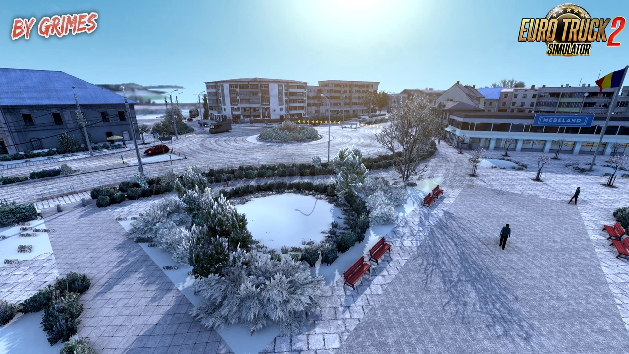 Frosty Winter Weather Mod v10.5 by Grimes (1.58.x) for ETS2