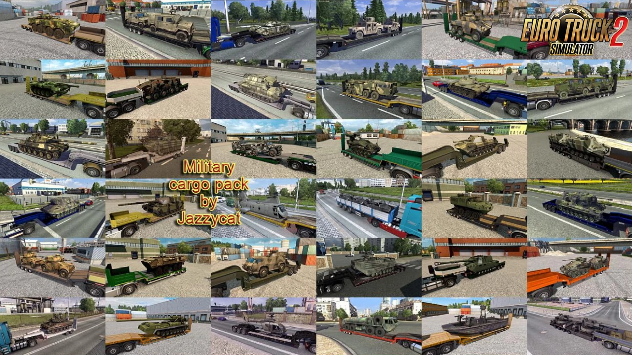 Military Cargo Pack v6.6 by Jazzycat (1.47.x) for ETS2