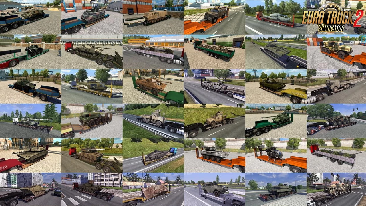 Military Cargo Pack v6.5 by Jazzycat (1.46.x) for ETS2