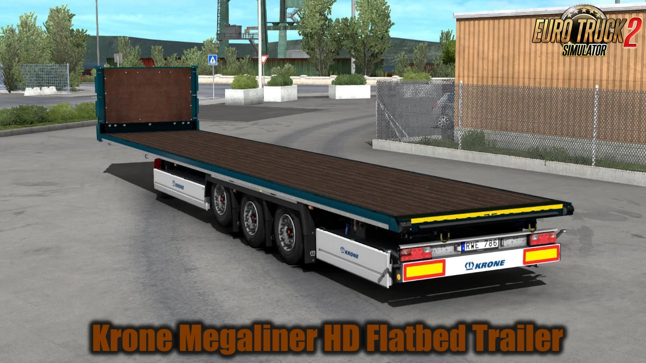 Krone Megaliner HD Flatbed Trailer v1.0 (1.39.x) for ETS2