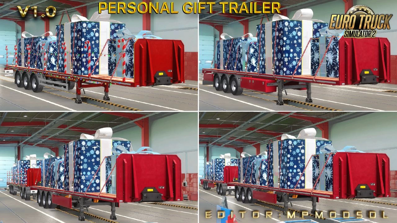 Personal Gift Trailer v1.1 For ETS2 Multiplayer (1.39.x)