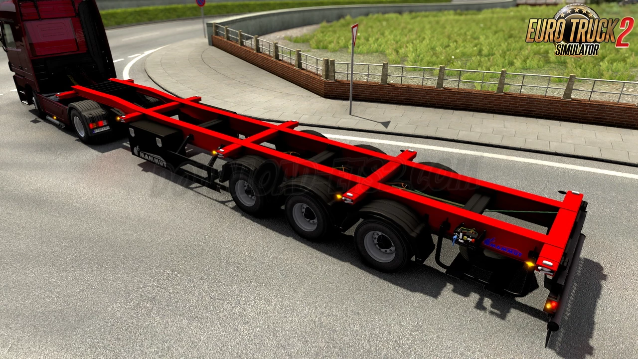 Mammut Container Carrier Semi Trailer v3.0 (1.46.x) for ETS2