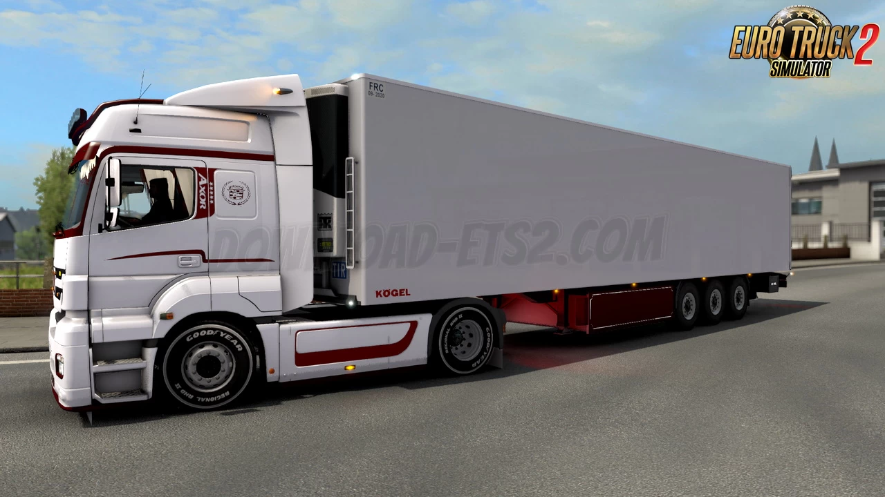 Mercedes Benz Axor Custom + Trailer Kogel v1.0 (1.39.x)