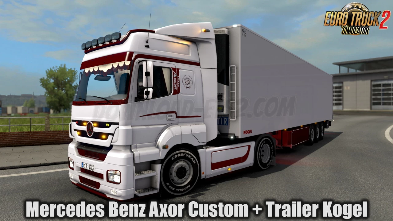 Mercedes Benz Axor Custom + Trailer Kogel v1.0 (1.39.x)