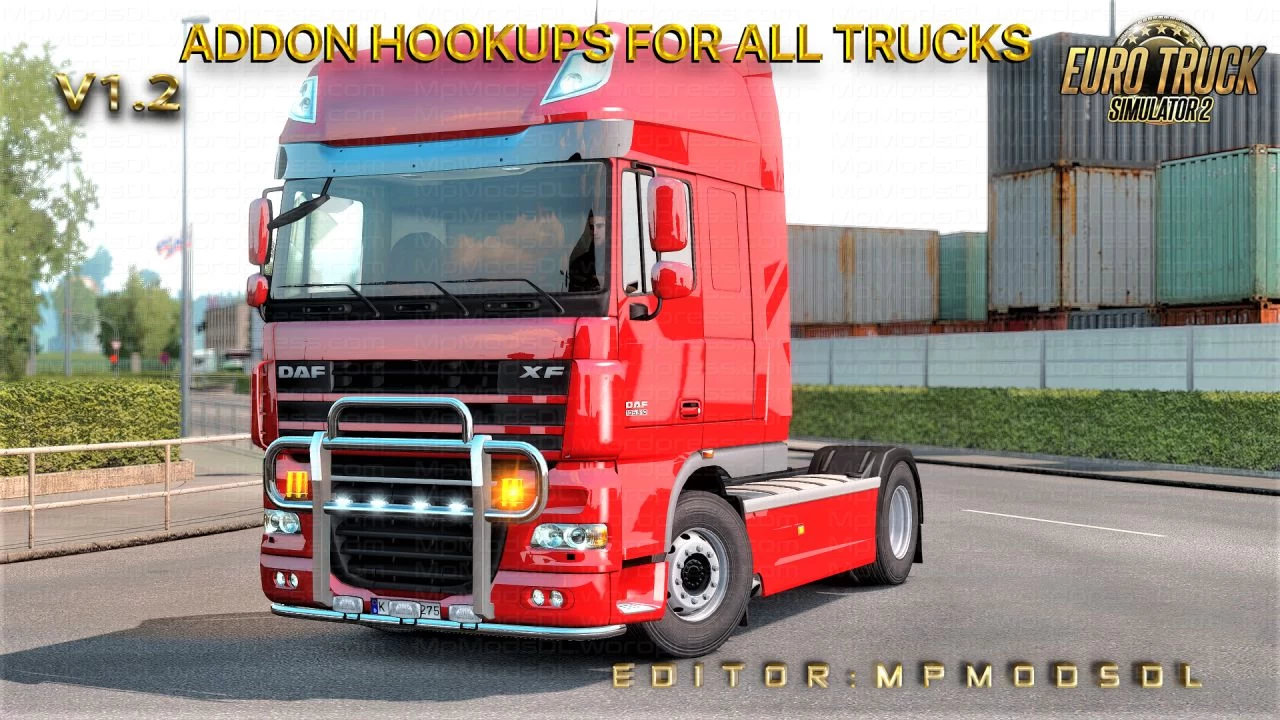 Addon Hookups For All Trucks v1.2 For Multiplayer ETS2 (1.39)