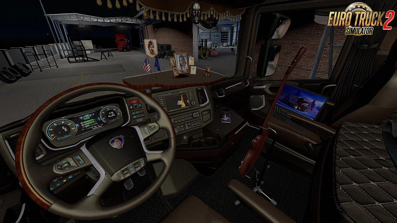 Brown Interior for Scania S/R 2016 v1.0 (1.39.x)