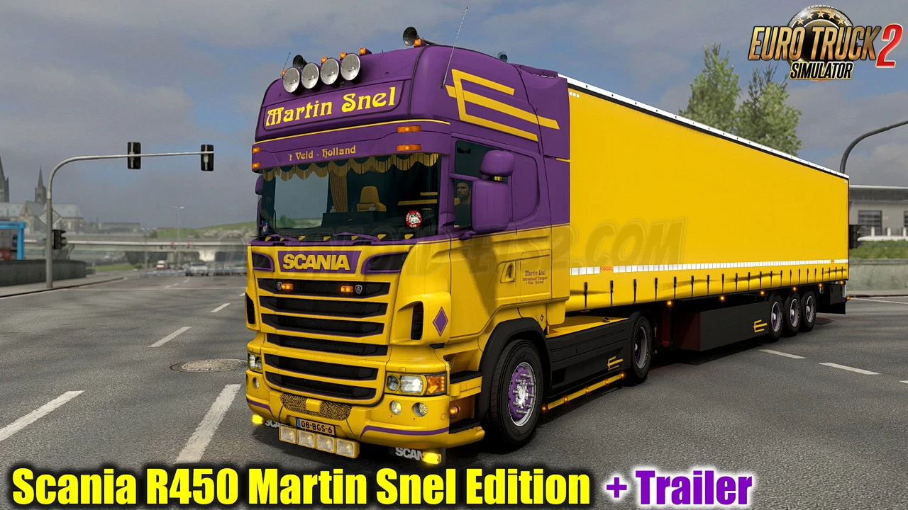 Scania R450 Martin Snel Edition + Trailer v7.0 (1.49.x)