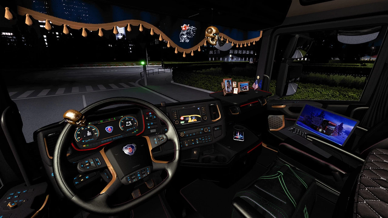 Dark Interior Scania S/R 2016 Pack v1.0 (1.39.x) for ETS2