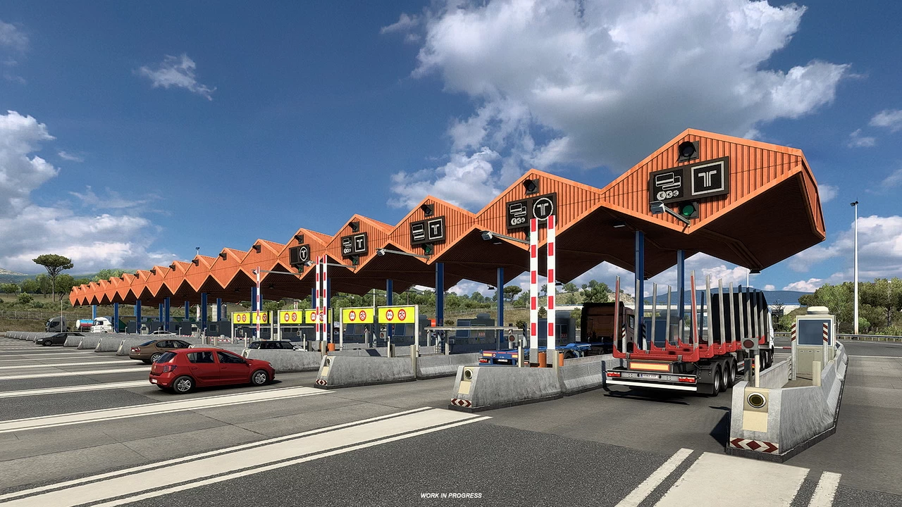 Iberia DLC: Tollgates and Toll Roads for ETS2