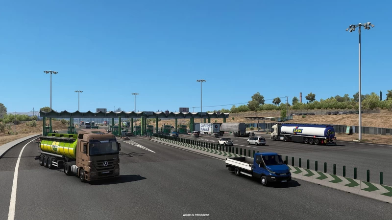 Iberia DLC: Tollgates and Toll Roads for ETS2