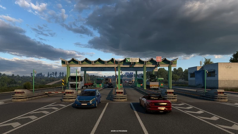 Iberia DLC: Tollgates and Toll Roads for ETS2