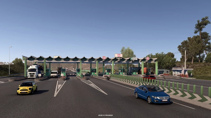 Iberia DLC: Tollgates and Toll Roads for ETS2