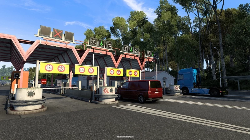 Iberia DLC: Tollgates and Toll Roads for ETS2