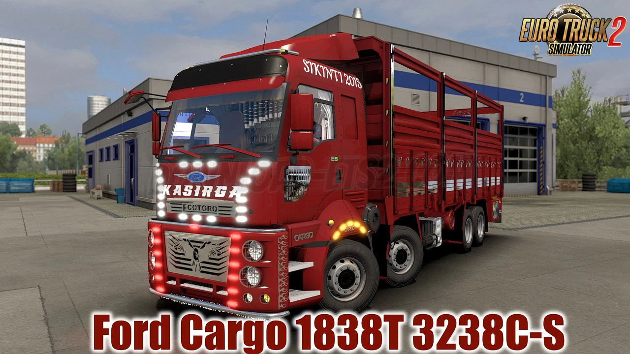 Ford Cargo 1838T 3238C-S + Interior v2.0 (1.39.x) for ETS2