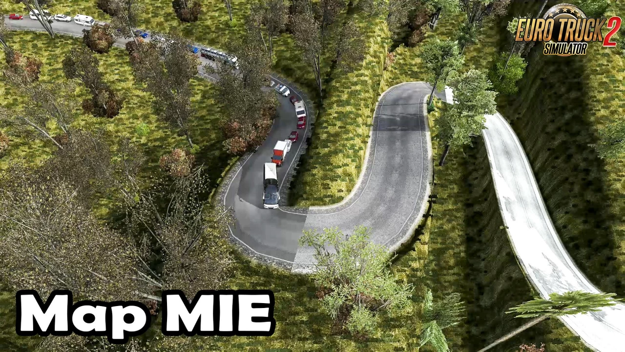 Map MIE (Challenging Routes) v3.0 (1.40.x) for ETS2