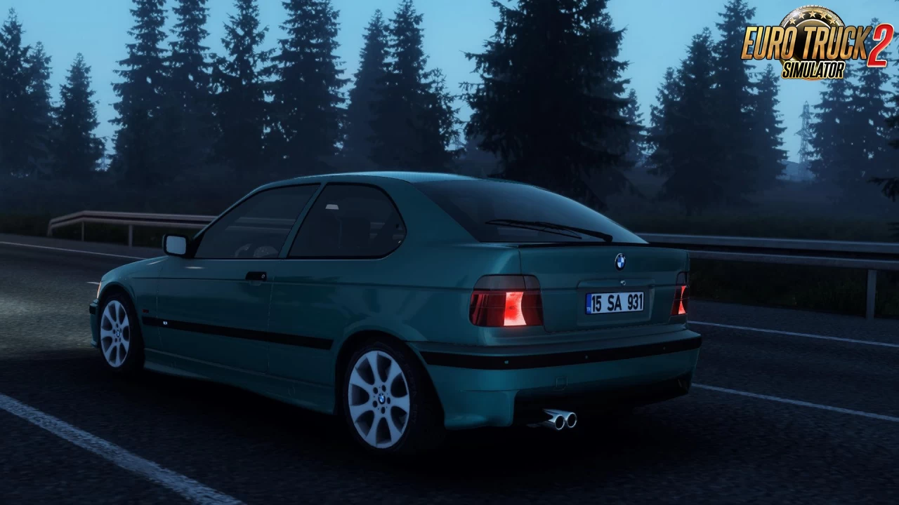BMW E36 Compact + Interior v2.0 (1.44.x) for ETS2