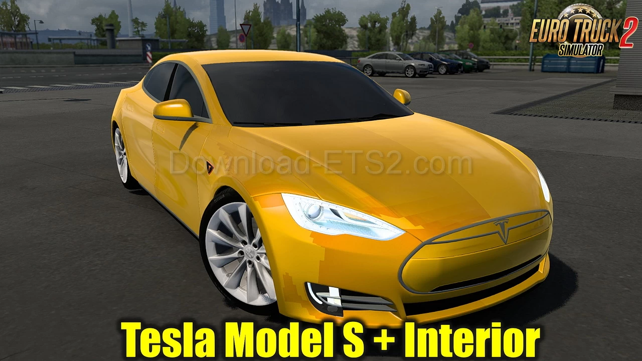 Tesla Model S + Interior v1.0 (1.40.x) for ETS2