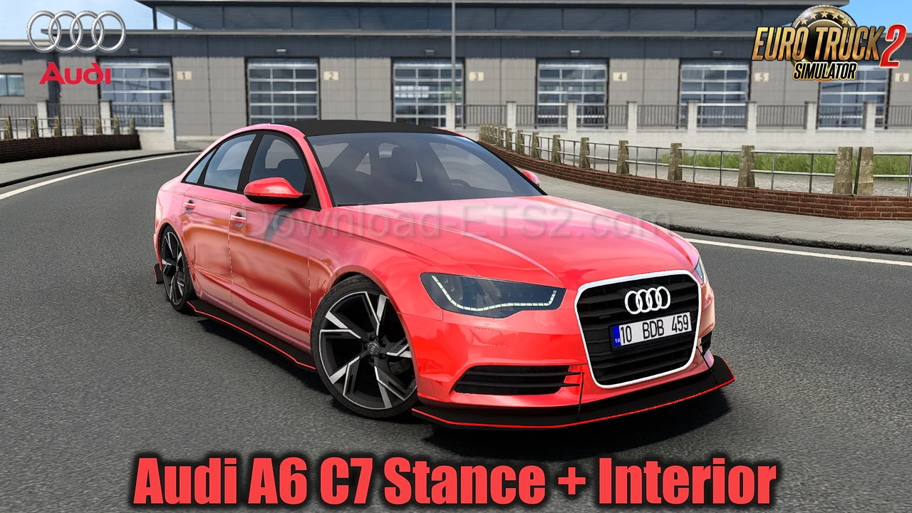 Audi A6 C7 Stance + Interior v3.0 (1.40.x) for ETS2