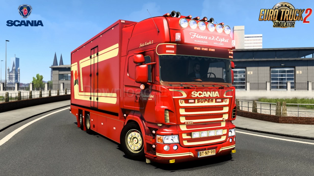 Scania R620 Fleurs Edition + Trailer v1.5 (1.48.x) for ETS2