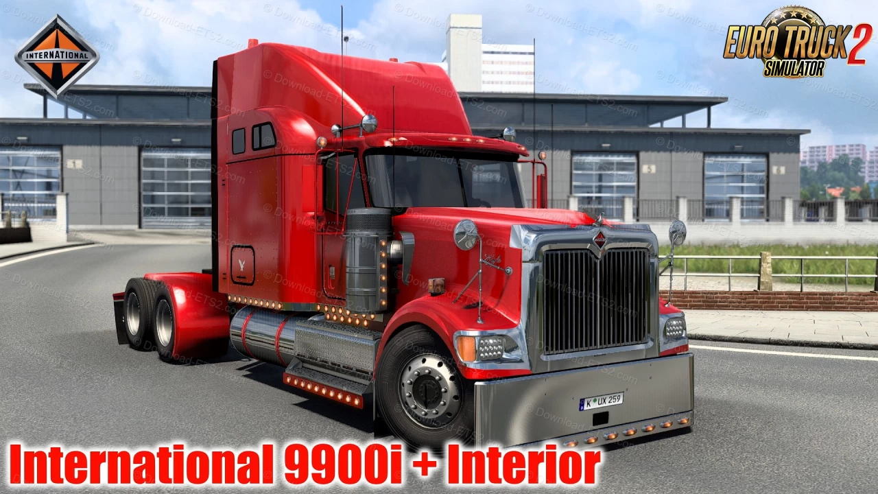 International 9900i Truck + Interior v1.3 (1.44.x) for ETS2