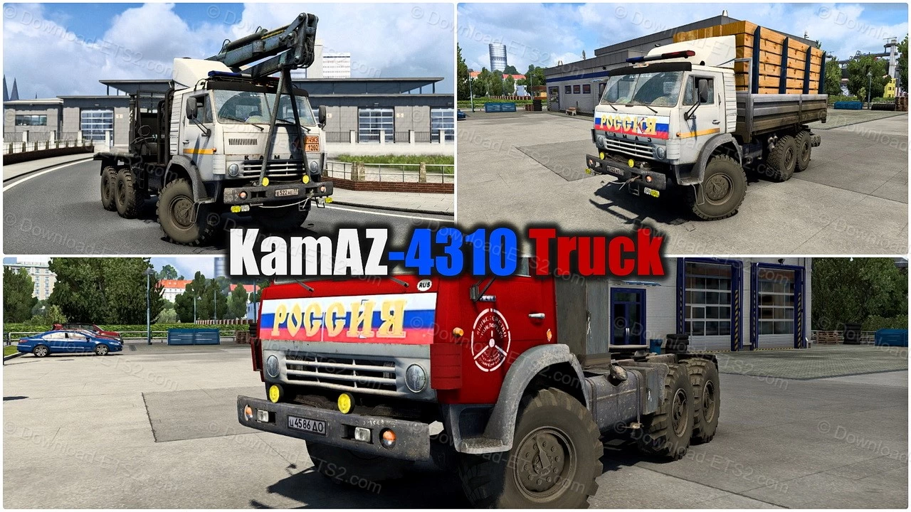 KamAZ-4310 Truck + Interior v1.7 (1.45.x) for ETS2