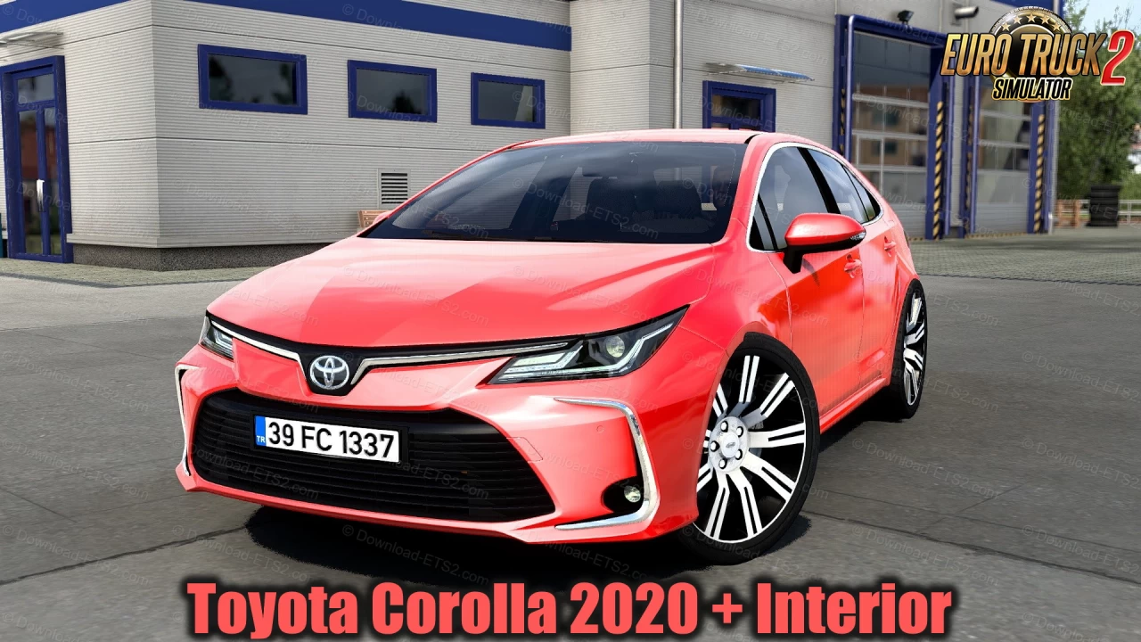 Toyota Corolla 2020 + Interior v2.1 (1.45.x) for ETS2