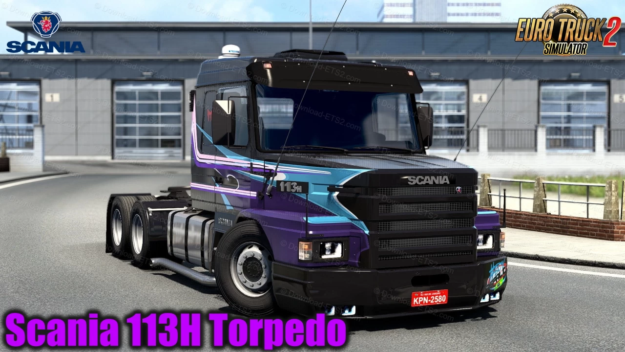 Scania 113H Torpedo + Interior v2.1 (1.40.x) for ETS2