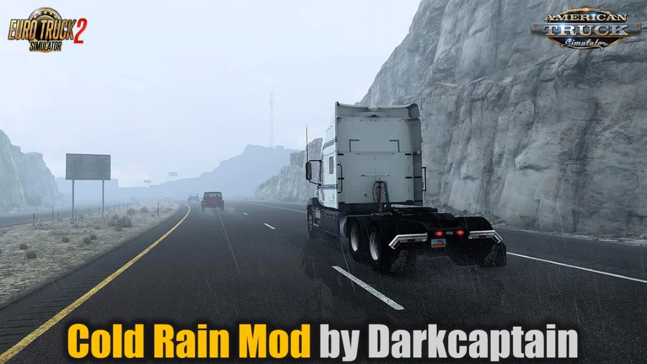 Cold Rain Mod v0.4 by Darkcaptain (1.49.x) for ETS2