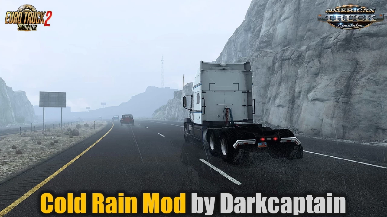 Cold Rain Mod v0.42 by Darkcaptain (1.51.x) for ETS2