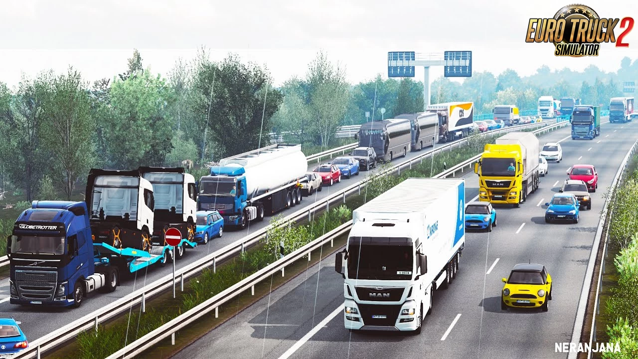 Real Traffic Density and Ratio v1.46a by Cip (1.46.x) for ETS2