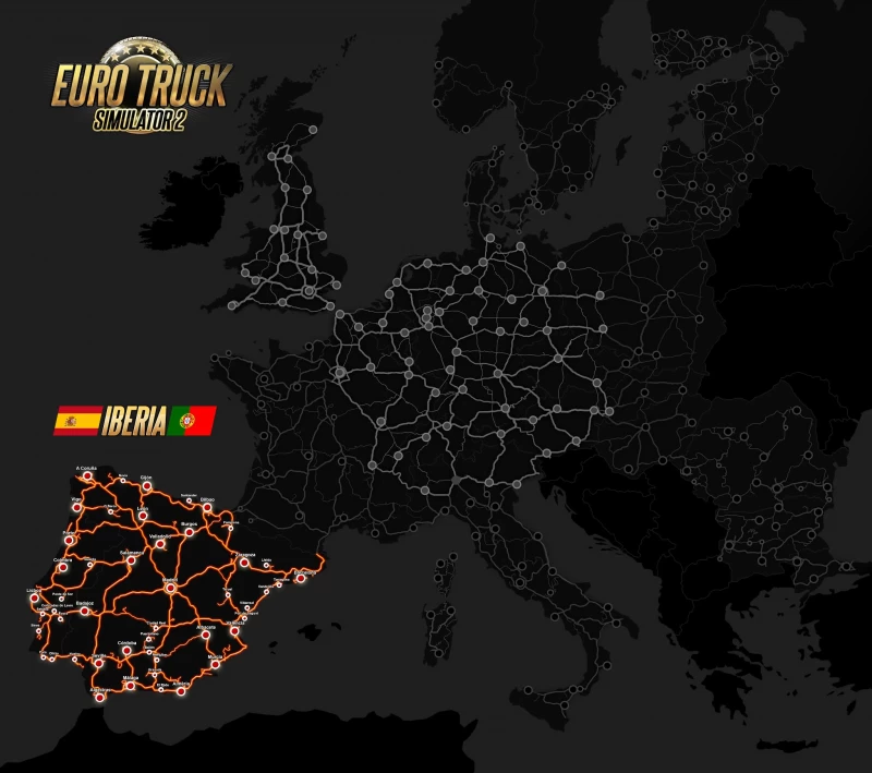 Iberia DLC - Porto city in Euro Truck Simulator 2