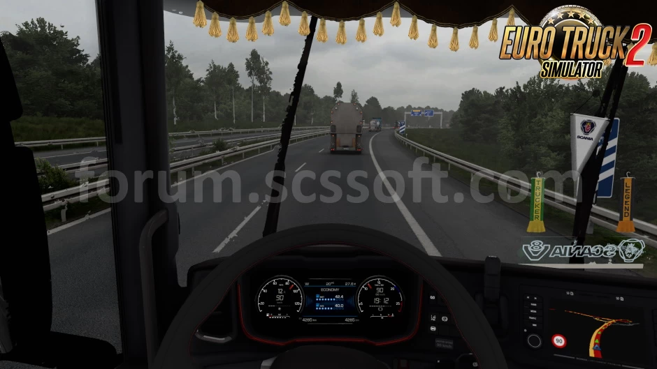 Scania S Dashboard Computer v1.8 by Piva (1.41.x) for ETS2