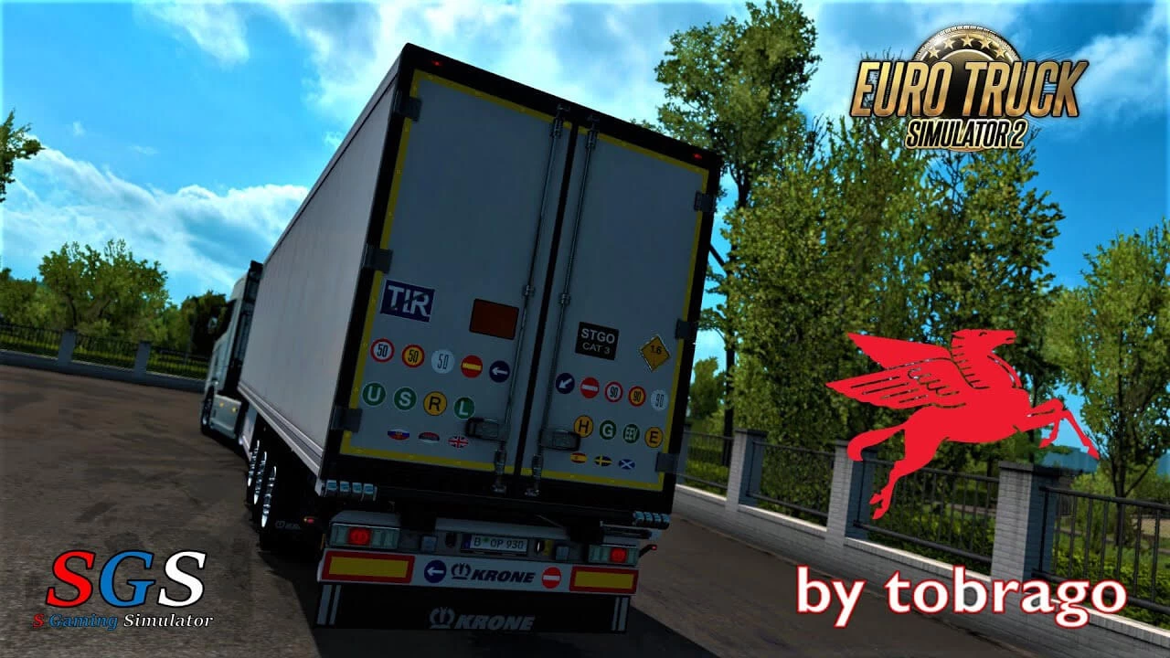 Signs on your Trailer v0.8.8.60 by Tobrago (1.43.x) for ETS2