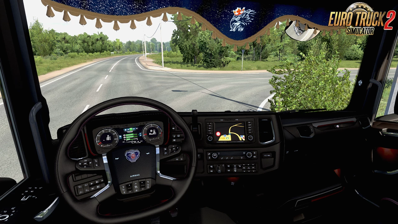 Dark brown Interior for Scania 2016 v0.8 (1.40.x)