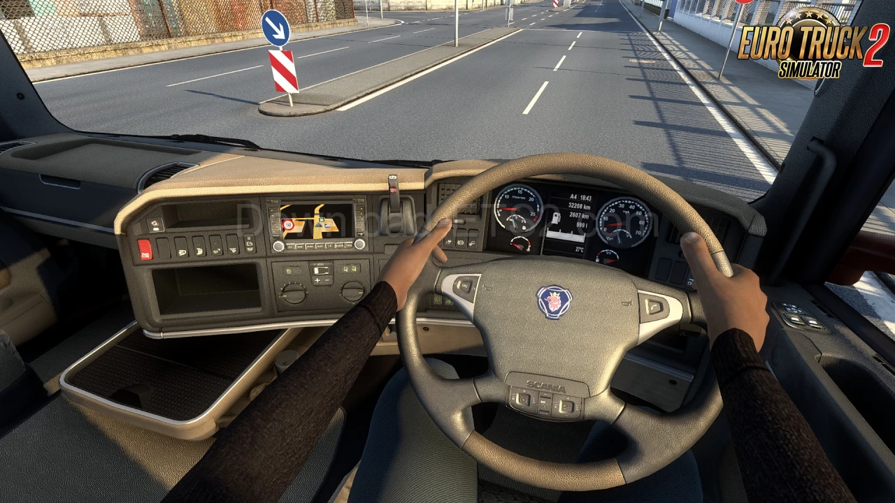 Animated Hands On Steering Wheel v1.15 (1.41.x) for ETS2