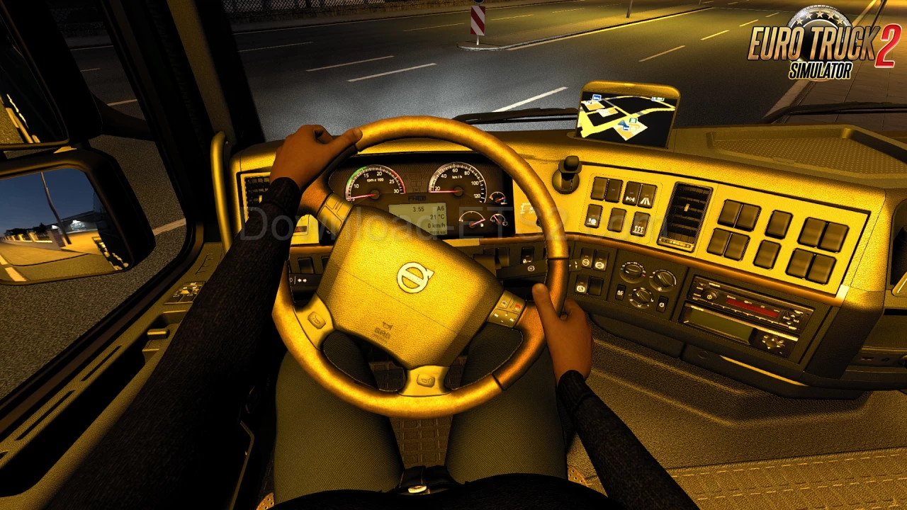 Animated Hands On Steering Wheel v1.15 (1.41.x) for ETS2