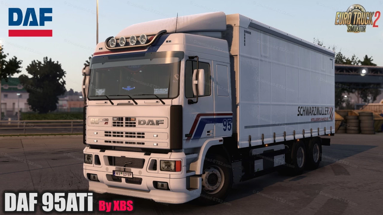 DAF 95 ATi + Interior v1.5.2 by XBS (1.44.x) for ETS2