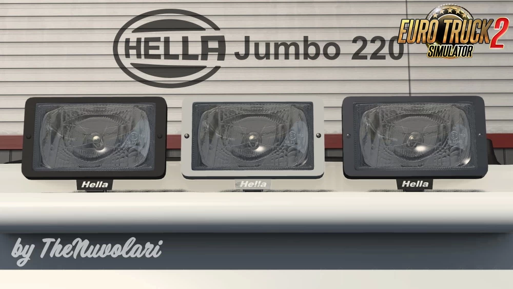 Hella Jumbo 220 Pack Lights v1.0 (1.40.x) for ETS2