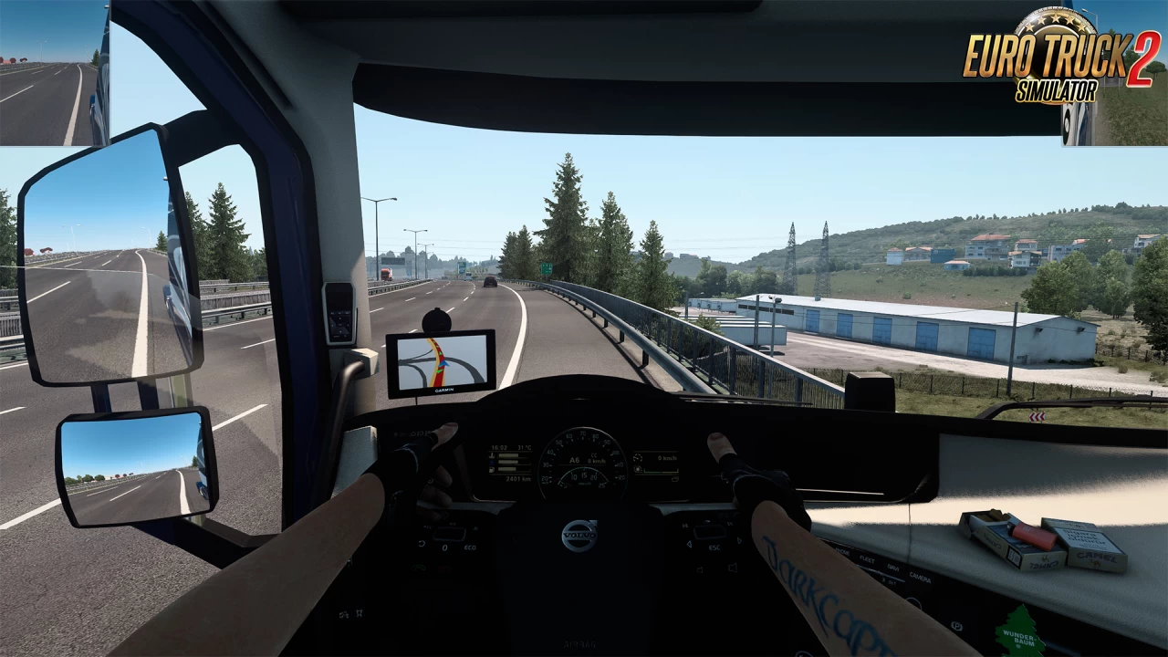 Top Corner & Small mirrors v2.0.2 (1.58.x) for ETS2