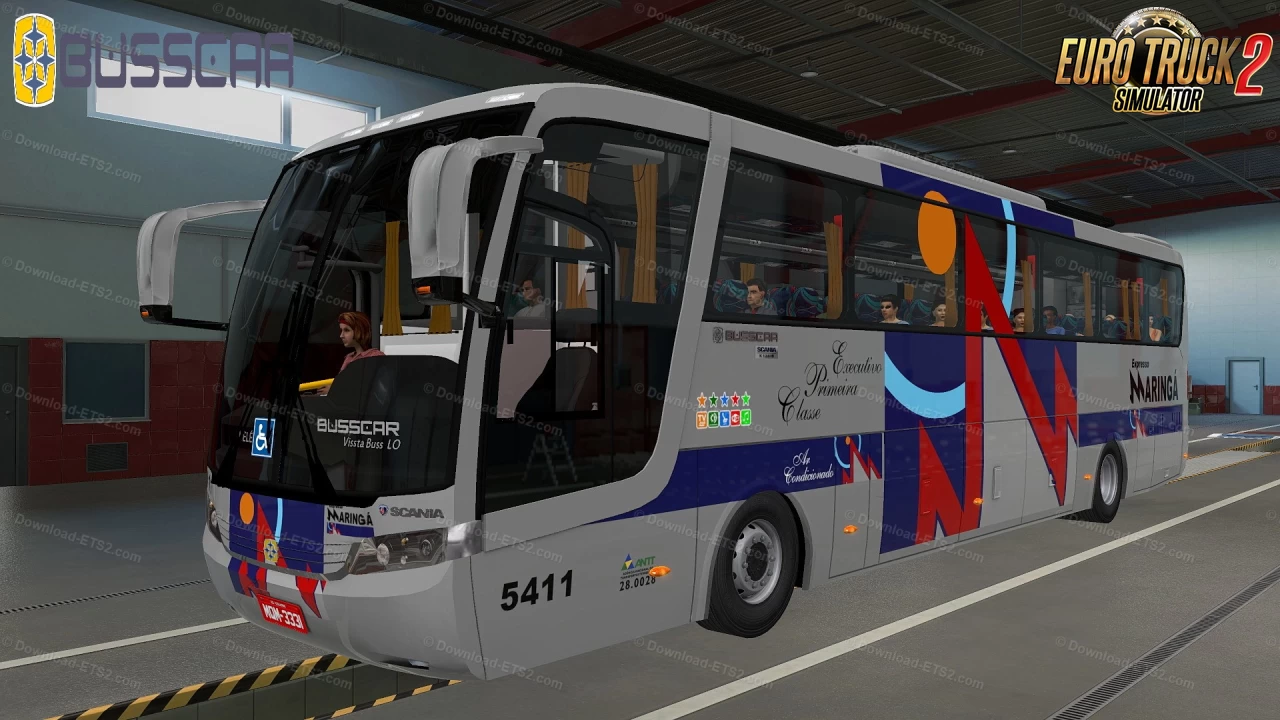 Busscar Vissta Buss LO Scania 4x2 v1.2 (1.43.x) for ETS2