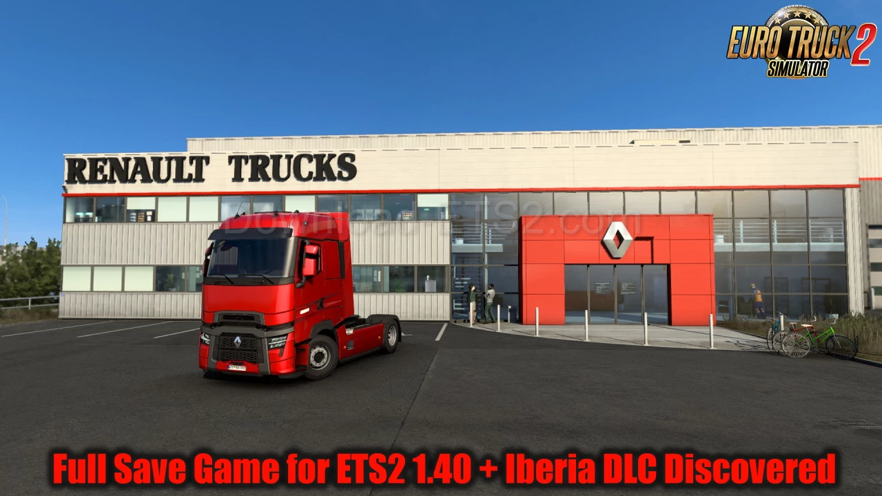 Full Save Game for 1.40 + Iberia DLC v1.0 (1.40.x) for ETS2