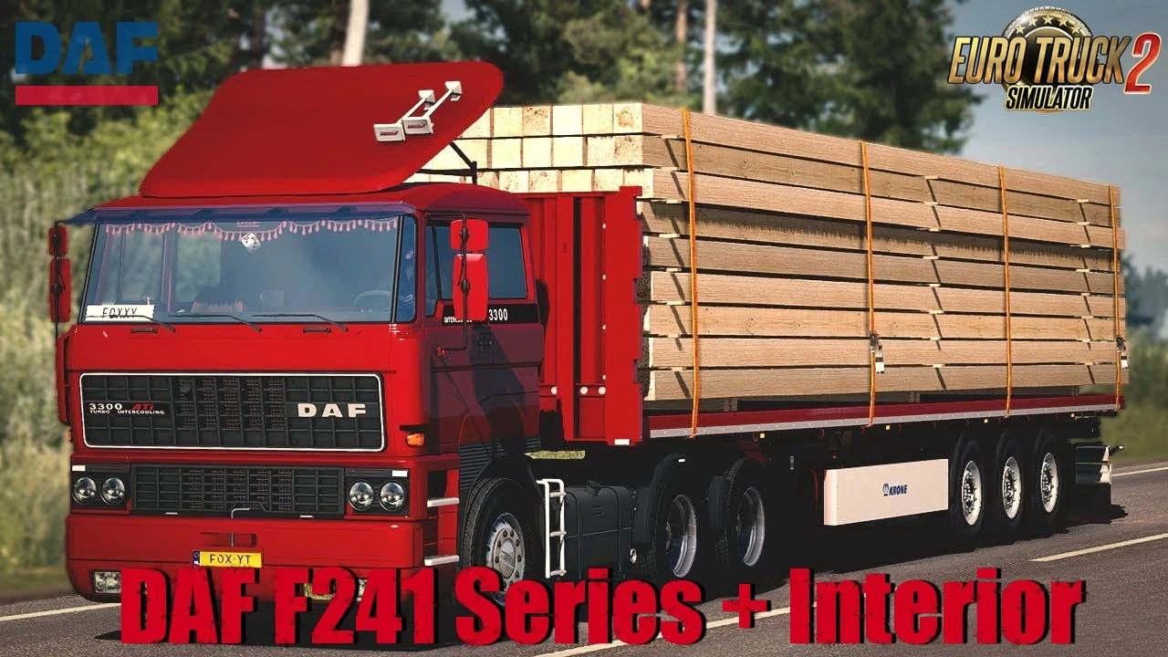 DAF F241 Series + Interior v1.5.1 by XBS (1.41.x) for ETS2