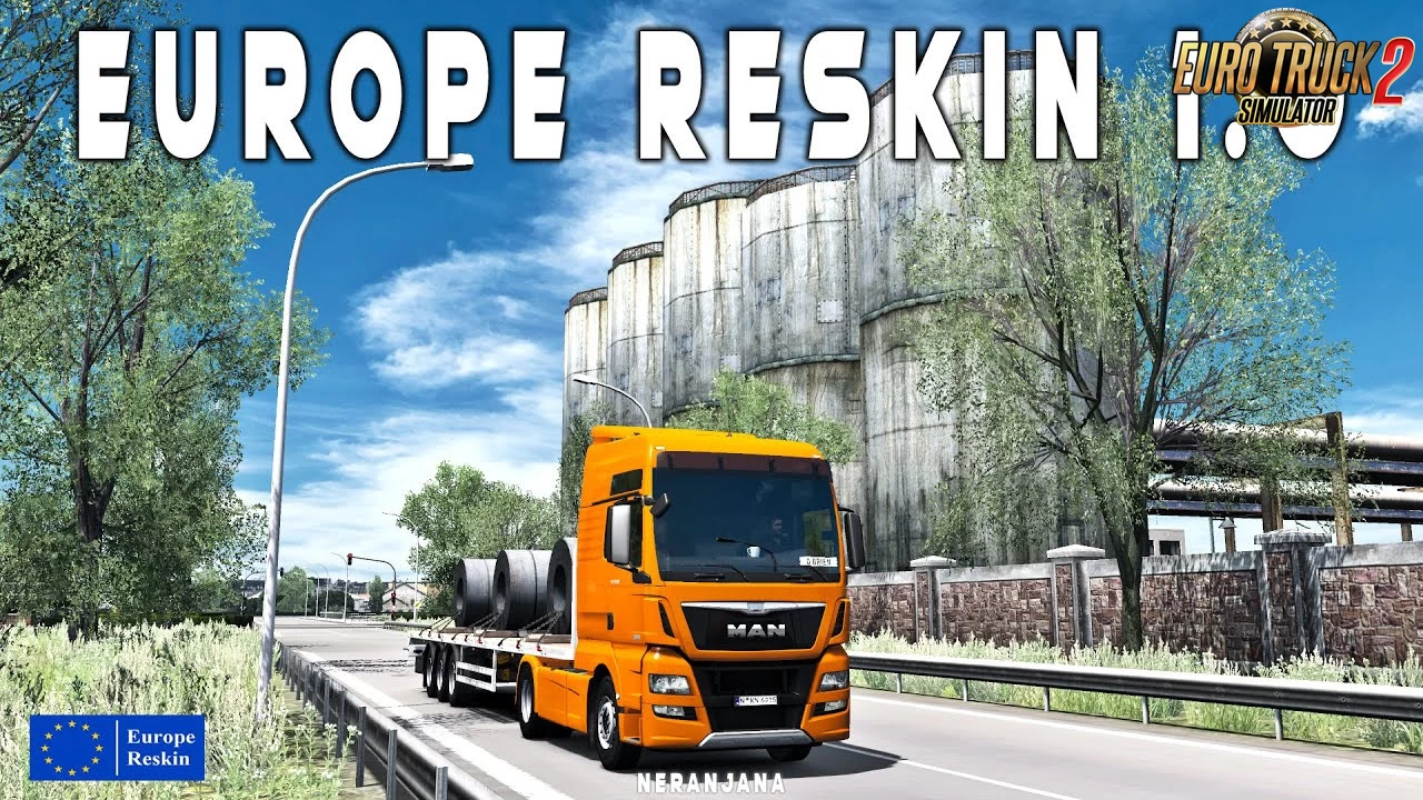 Europe Reskin v1.3 by Mirfi (v1.43.x) for ETS2