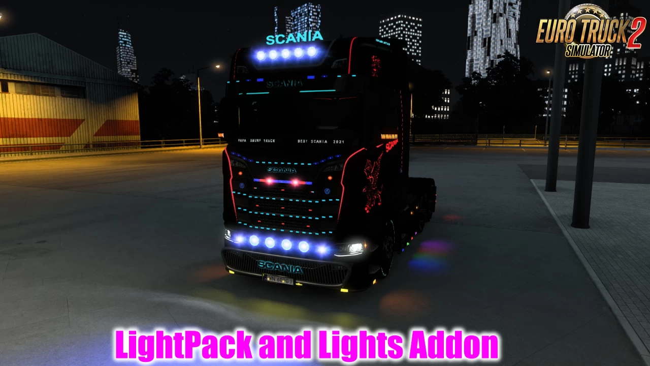 Scania LightPack and Lights Addon v4.5 (1.54.x) for ETS2