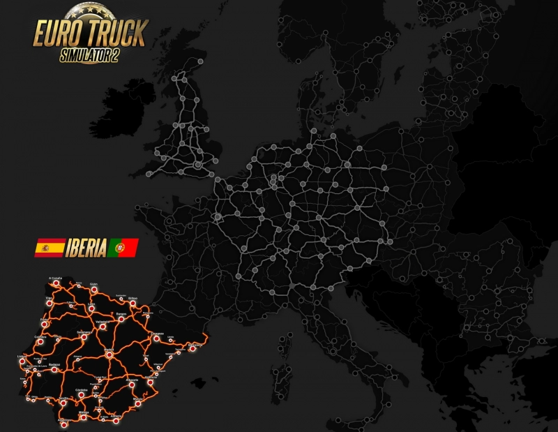Iberia DLC Map for ETS2