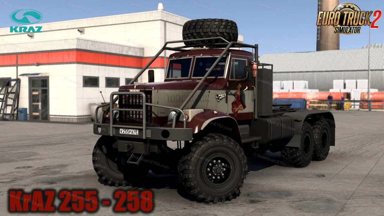 KrAZ 255 - 258 Truck + Interior v1.6 (1.49.x) for ETS2