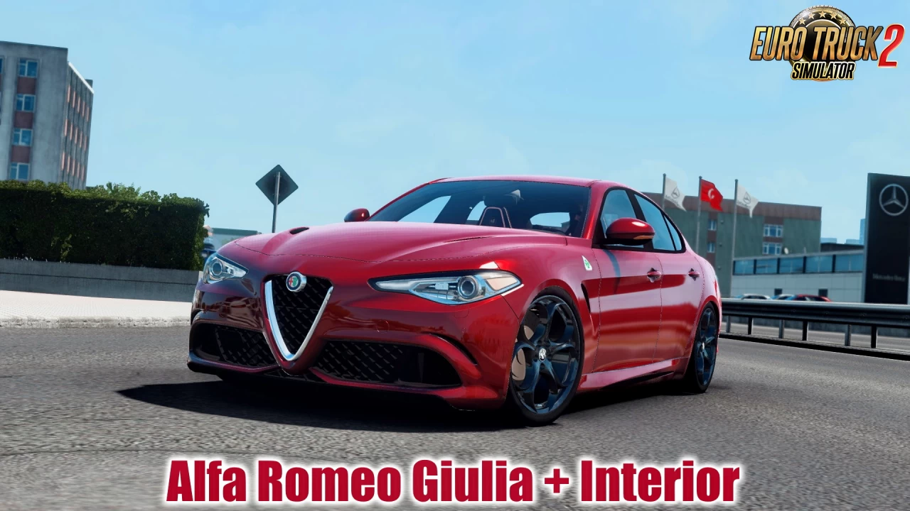 Alfa Romeo Giulia + Interior v1.9 (1.43.x) for ETS2
