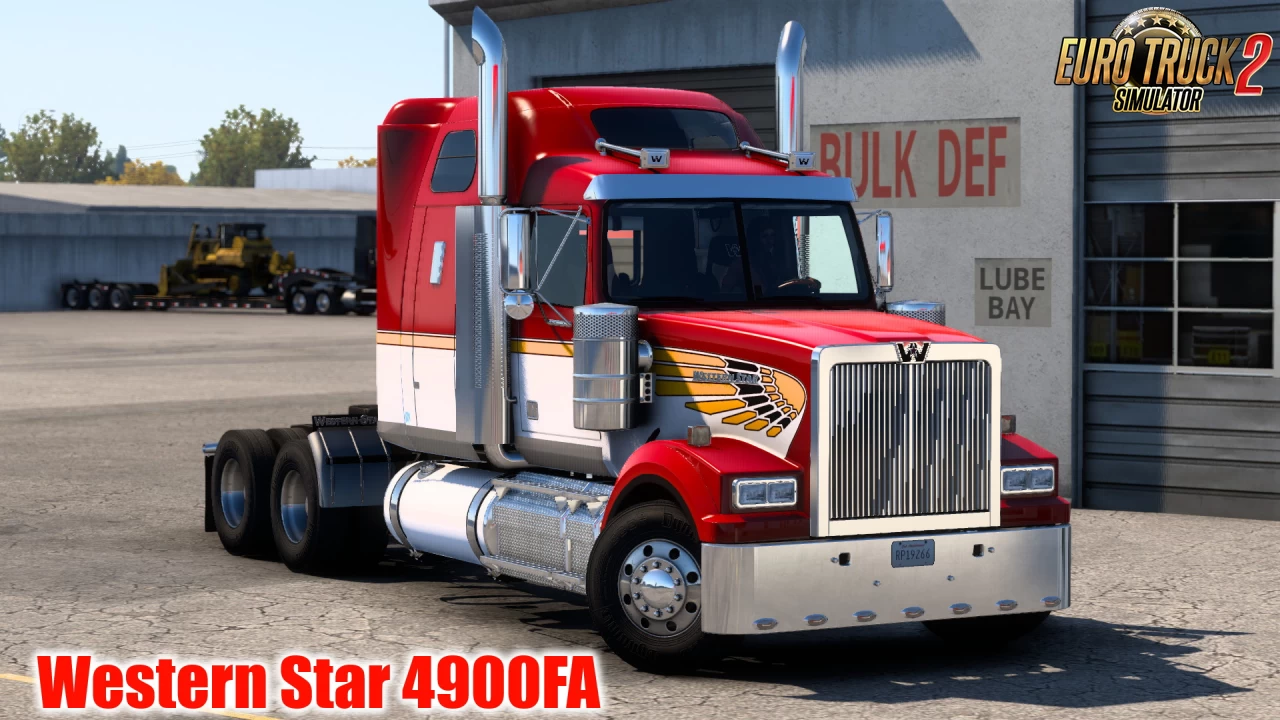 Western Star 4900FA + Interior v3.4 (1.40.x) for ETS2